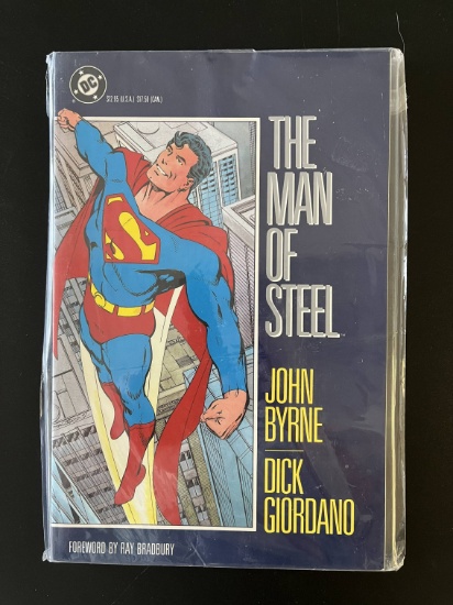 The Man of Steel Graphic Novel DC Comics John Byrne Dick Giordano Cover $12.95
