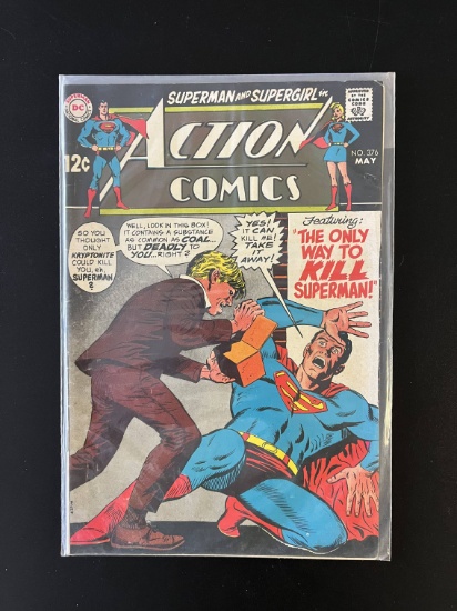 Action Comics #376 DC Comics 1969 Silver Age Comic 12 Cent Cover
