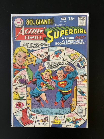 Action Comics #360 DC Comics 1968 Silver Age KEY Origin of Supergirl