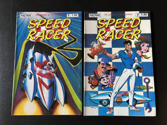 2 Issues Speed Racer Comic #2 & #3 Now Comics 1987 Copper Age Comics