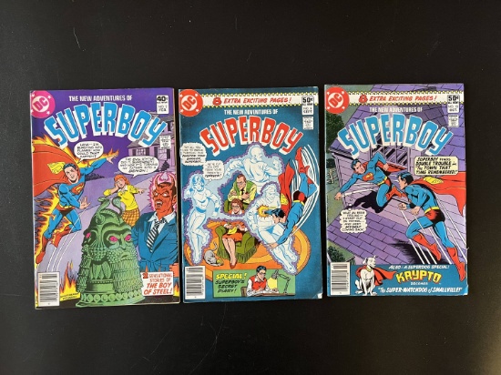 3 Issues The New Adventures of SuperBoy Comic #2 #9 & #10 DC Comics Bronze Age Comics