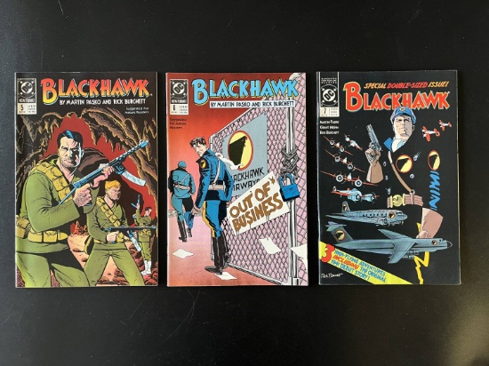 3 Issues Blackhawk Comic #5 #6 & #7 DC Comics 1989 Copper Age Comics