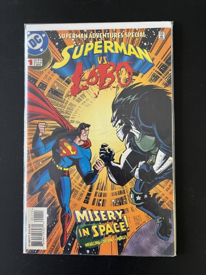 Superman Adventures Special Superman Vs Lobo Comic DC Comics KEY 1st Issue