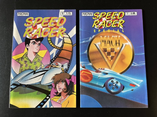 2 Issues Speed Racer Comic #6 & Speed Racer Special #1 Now Comics 1988 Copper Age Comics