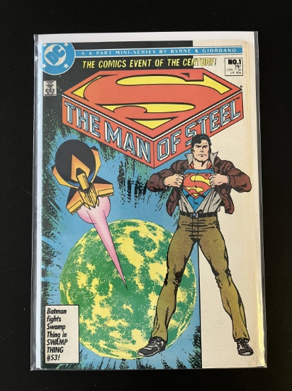 The Man of Steel Comic #1 DC Comics Copper Age KEY 1st Issue