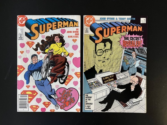 2 Issues Superman Comic #2 & # 12 DC Comics Copper Age Comics