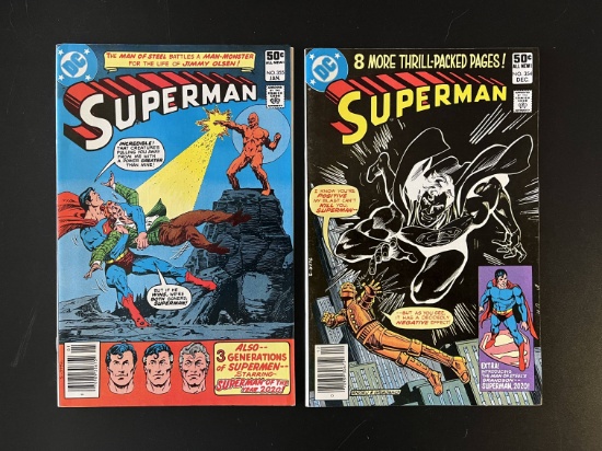 2 Issues Superman Comic #354 & #355 DC Comics Bronze Age Comics