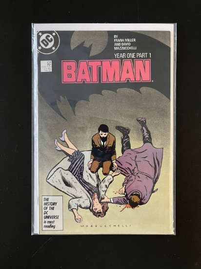 Batman Comic #404 DC Comics 1987 Copper Age KEY Year One Part 1 Origin of Bruce Wayne 1st Appearance