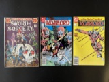 3 Issues Sword of Sorcery Comic #2 & The Warlord Comic #120 & #121 DC Comics