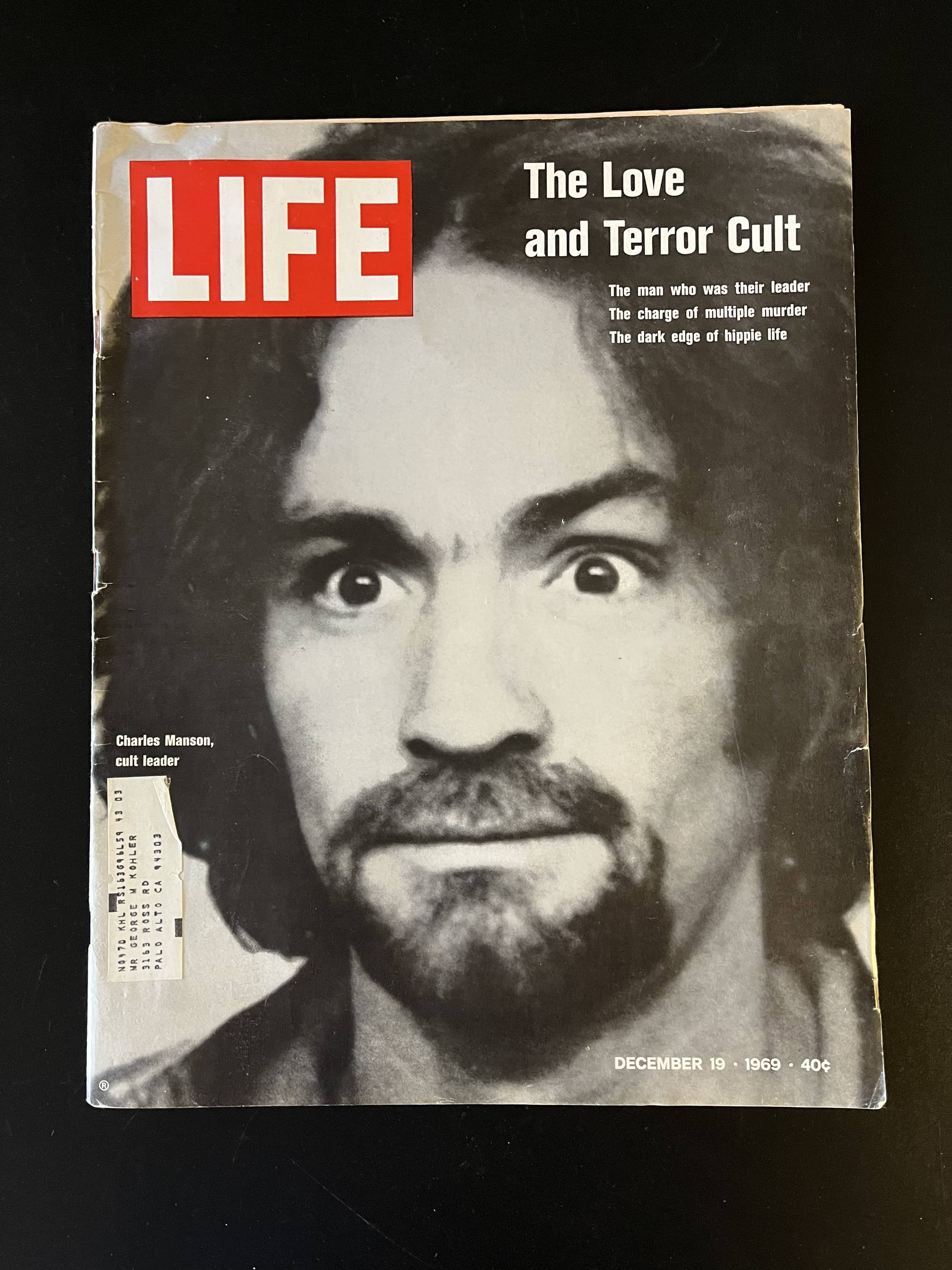 1969 Life Magazine-Charles Manson Cover | Proxibid