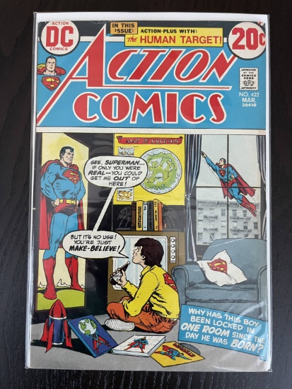 Action Comics #422 DC Comics 1973 Bronze Age Superman Plus the Human Target! 20 Cents