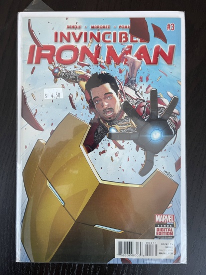 Invincible Iron Man Comic #3 Marvel 2016 Brian Michael Bendis