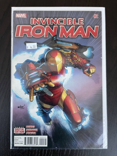 Invincible Iron Man Comic #2 Marvel 2015 Brian Michael Bendis
