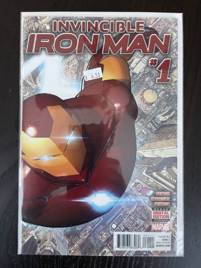Invincible Iron Man Comic #1 Marvel 2015 Brian Michael Bendis