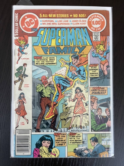 Superman Family Comic #210 DC Dollar Comic 1981 Bronze Age Supergirl Lois Lane Jimmy Olsen
