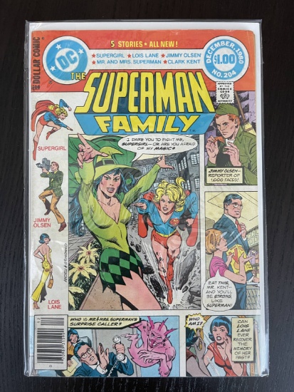 Superman Family Comic #204 DC Dollar Comic 1980 Bronze Age Supergirl Lois Lane Jimmy Olsen