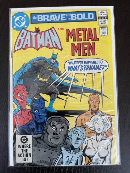 Brave and the Bold Comic #187 DC Batman & Metal men 60 Cents 1982 Bronze Age