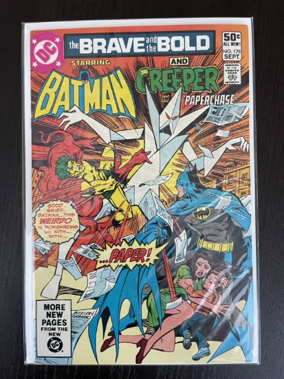 Brave and the Bold Comic #178 DC Batman & The Creeper 50 Cents 1981 Bronze Age
