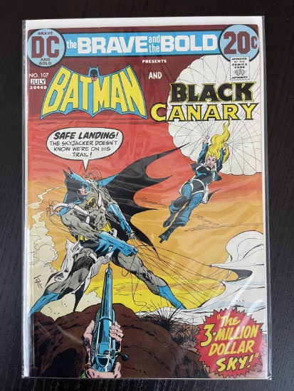 Brave and the Bold Comic #107 DC Batman & Black Canary 20 Cents 1973 Bronze Age