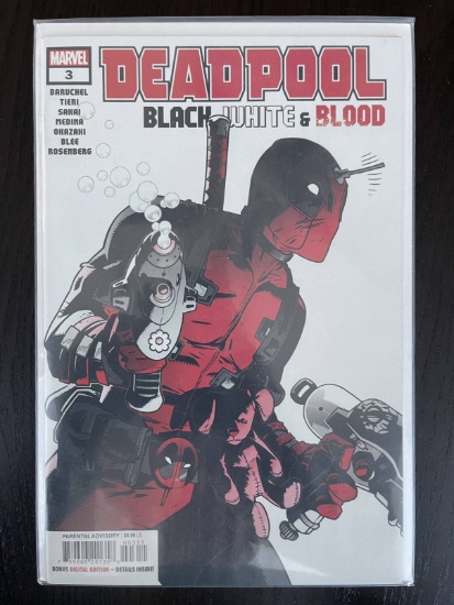 Deadpool Black White and Blood Comic #3 Marvel 2022