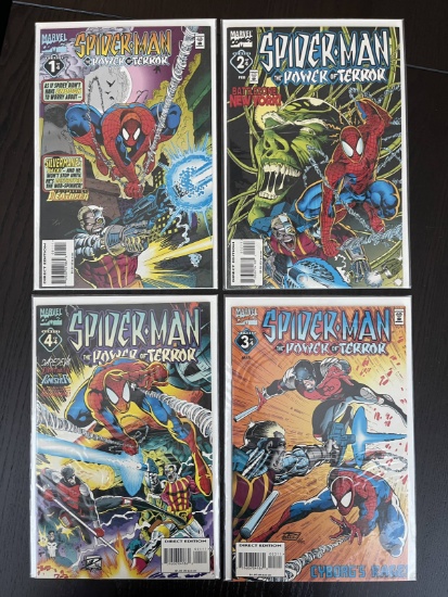 Complete Mini-Series for Spider-Man The Power of Terror #1-4 Marvel 1995 Four Comics
