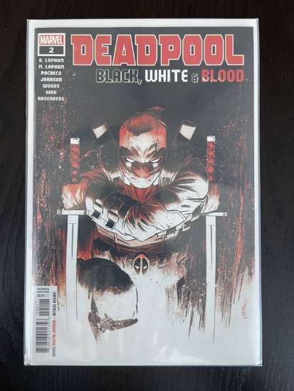 Deadpool Black White and Blood Comic #2 Marvel 2023