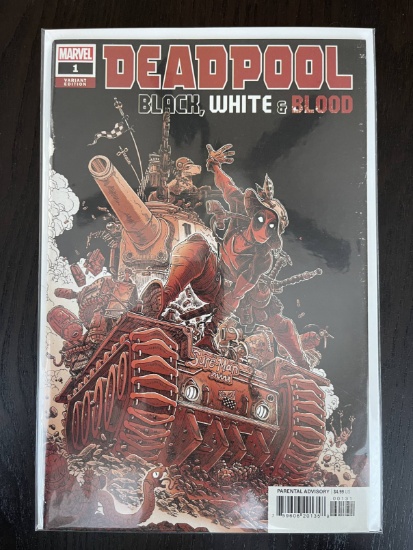 Deadpool Black White and Blood Comic #1 Marvel 2024