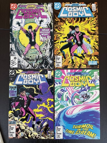 Complete Mini-Series Cosmic Boy Comics #1-4 DC Legends Spin-Off 1986 Copper Age