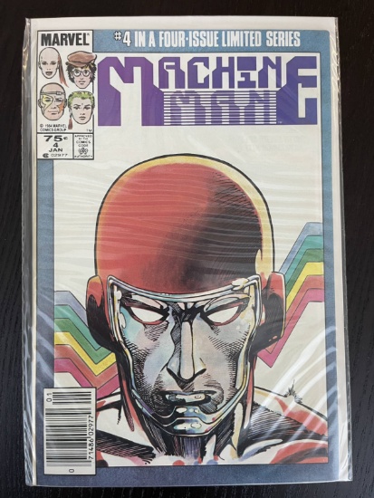 Machine Man Comic #4 Marvel 1984 Bronze Age Jocasta Appearance Midnight Wreckers