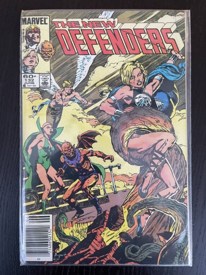 Defenders Comic #132 Marvel 1984 Bronze Age Beast Angel Gargoyle Valkyrie Moondragon Iceman 60 Cents