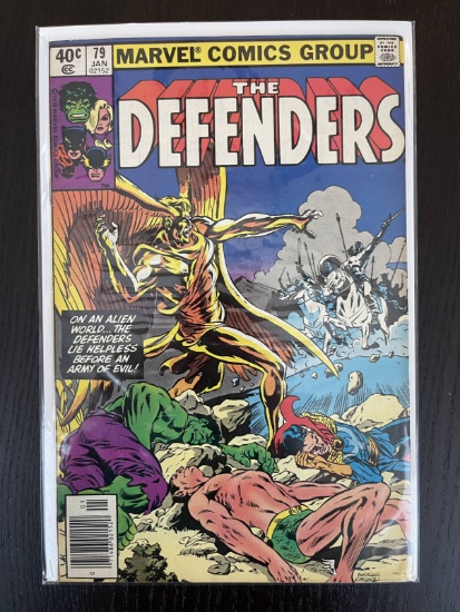 Defenders Comic #79 Marvel 1980 Bronze Age Hulk Namor Doctor Strange 40 Cents Valkyrie Hellcat