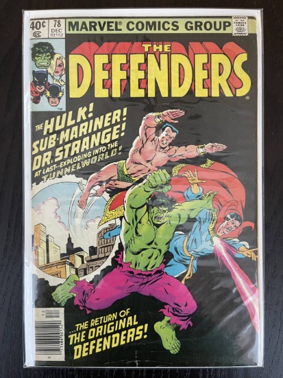 Defenders Comic #78 Marvel 1979 Bronze Age Hulk Namor Doctor Strange 40 Cents Valkyrie Hellcat