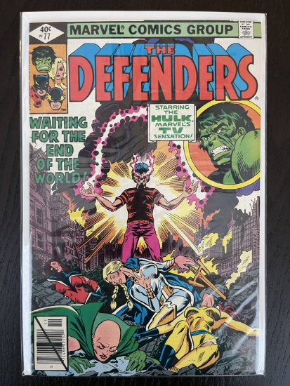 Defenders Comic #77 Marvel 1979 Bronze Age Hulk Namor Doctor Strange 40 Cents Valkyrie Hellcat