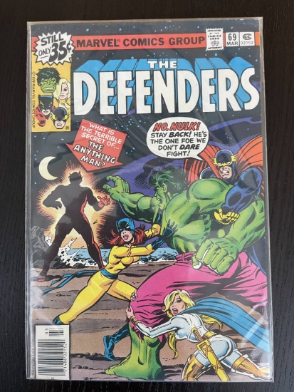 Defenders Comic #69 Marvel 1979 Bronze Age Hulk Namor Doctor Strange 35 Cents Valkyrie Hellcat