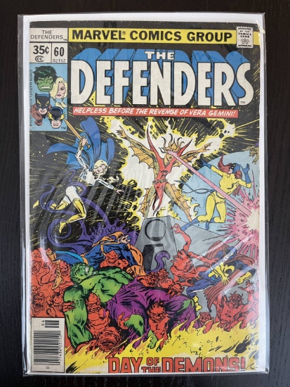 Defenders Comic #60 Marvel 1978 Bronze Age Hulk Namor Doctor Strange 35 Cents Valkyrie Hellcat
