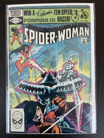 Spider-Woman Comic #42 Marvel 1982 Bronze Age 60 Cents Silver Samurai Chris Claremont