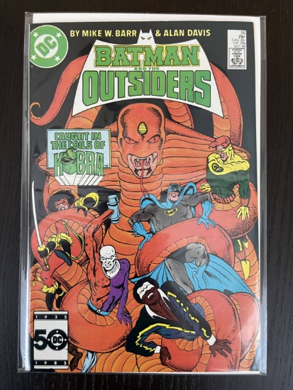 Batman and the Outsiders Comic #26 DC Comics 1985 Bronze Age Kobra Black Lightning Metamorpho