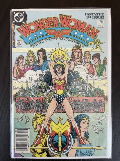 Wonder Woman Comic #1 DC Comics 75 Cents 1987 Copper Age KEY FIRST ISSUE Origin & 1st Appearances