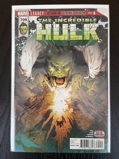 Incredible Hulk Comic #709 Marvel Comics Legacy Return to Planet Hulk Part 1