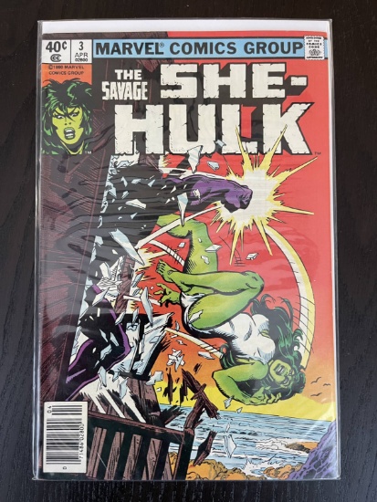 Savage She-Hulk Comic #3 Marvel 1980 Bronze Age 40 Cents She-Hulk Accused of Murder!
