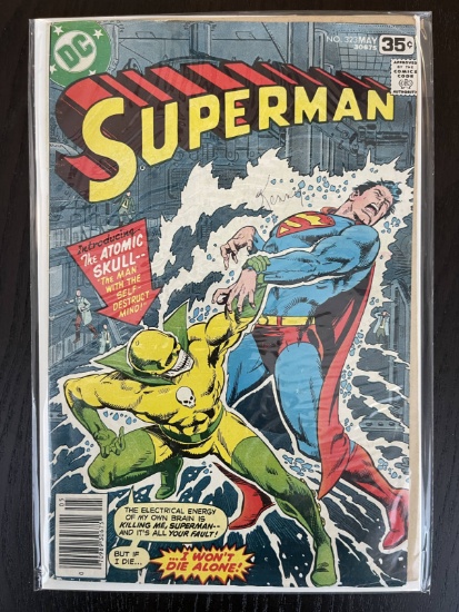 Superman Comic #323 DC Comics 35 Cents 1978 Bronze Age Key 1st Appearance Automic Skull Curt Swan