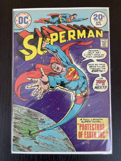 Superman Comic #274 DC Comics 20 Cents 1974 Bronze Age Nick Cardy