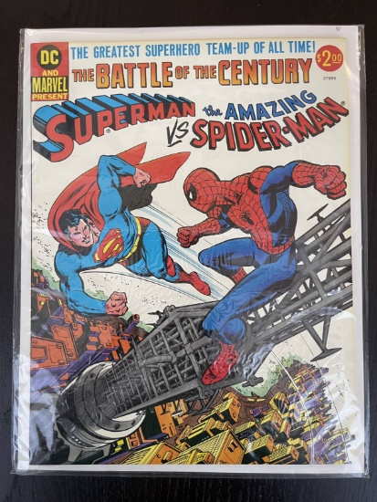 The Battle of the Century Large Comic KEY Superman vs Amazing Spider-Man 100 page DC & Marvel Treasu