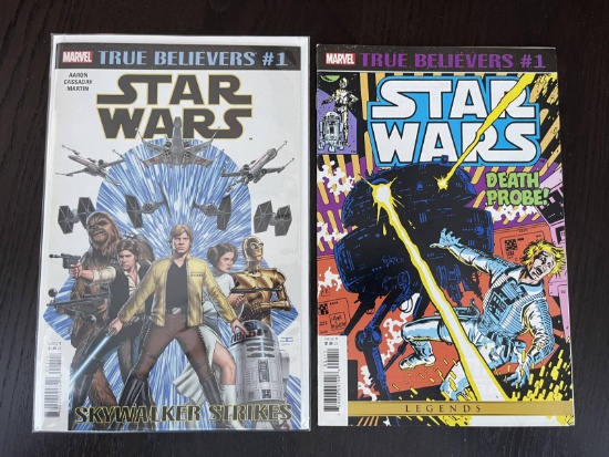 2 True Believers Comics #1 Marvel Star Wars