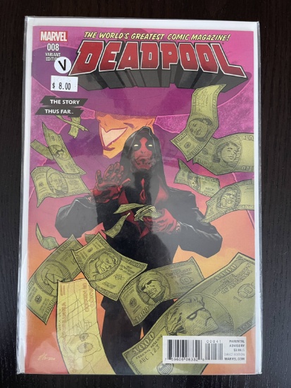 Deadpool Comic #008 Variant E Marvel 2016 4th Series