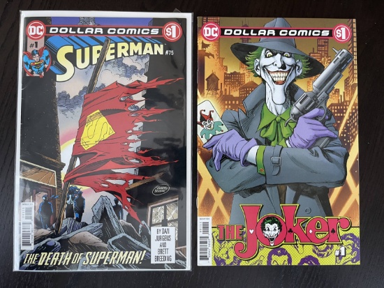 2 DC Dollar Comic Reprints of Joker #1 and Death of Superman #1 (#75)