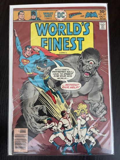 Worlds Finest Comics #241 DC 1976 Bronze Age 30 Cents Batman Superman