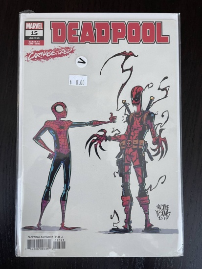 Deadpool Comic #15 Variant B Marvel 2018 5th Series Mephisto and Weasel