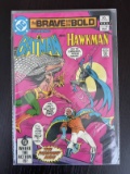 Brave and the Bold Comic #186 DC Batman & Hawkman 60 Cents 1982 Bronze Age Free Western Town Ad
