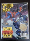 Marvel Power Game Magazine Spider-Man Venom 1996 Complete Board Game Interactive Comic